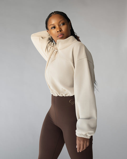 Apex Cropped Zip Up