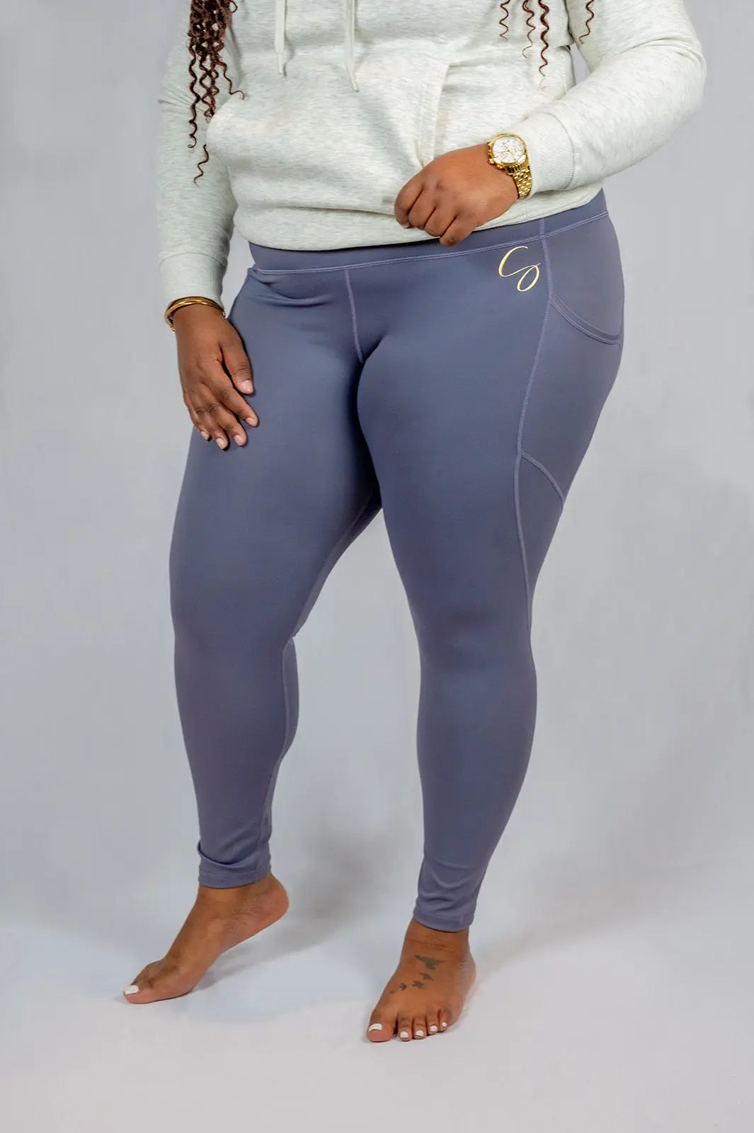 Plum High-Waist Leggings