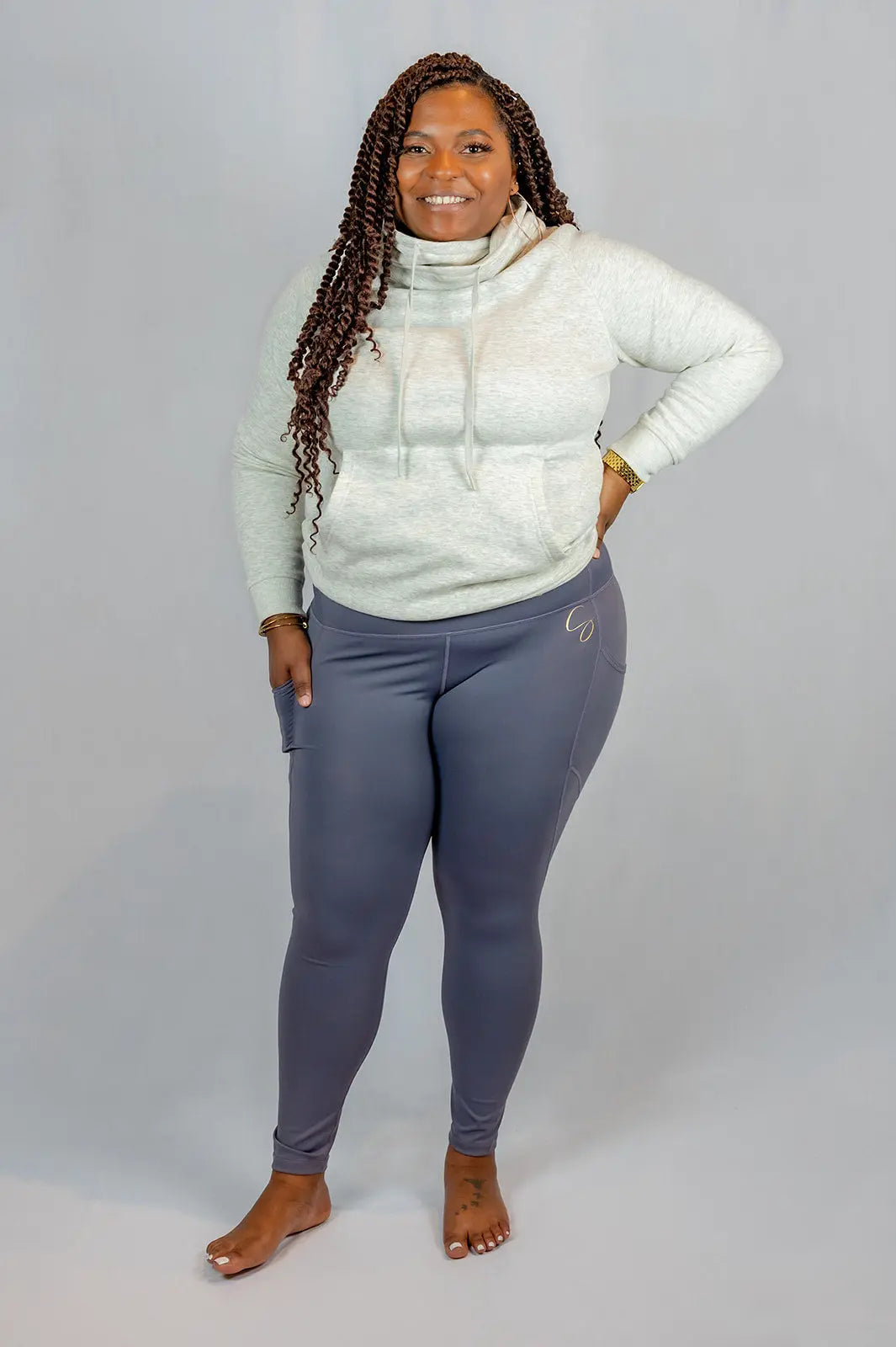 Plum High-Waist Leggings