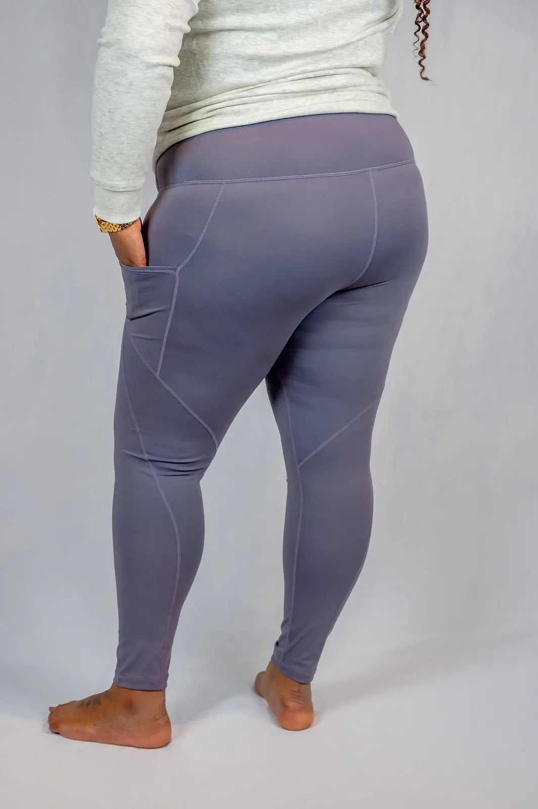 Plum High-Waist Leggings